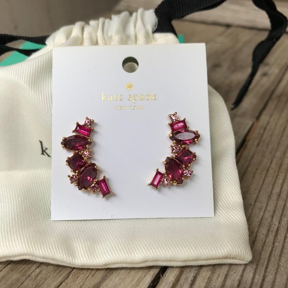 Kate Spade berry Multi Cluster Earrings - Picture 4 of 8